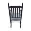 Chaise berçante en bois NOIR, sans passe-partout-1574732771