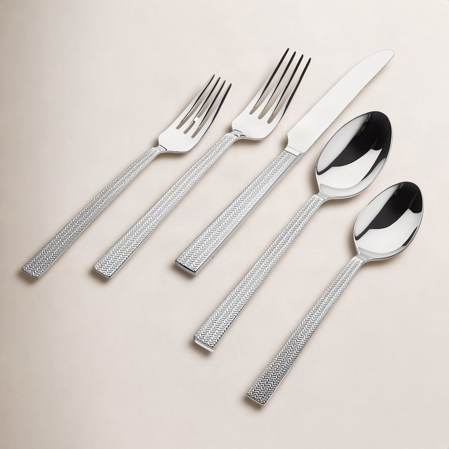 Flatware Set - Service for 4, Silver