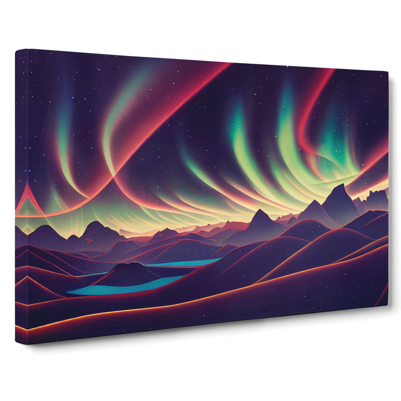 Alluring Northern Lights - Wrapped Canvas