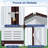 8 ft. W X 6 ft. D Metal Storage Shed