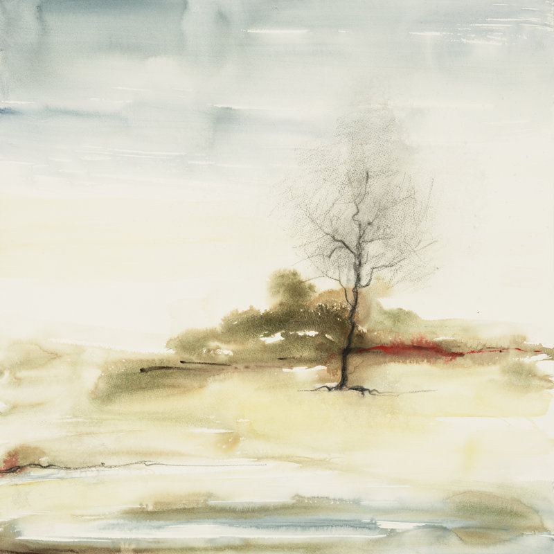 «Solstice 1», peinture sur toile, H 12 po x l 12 po