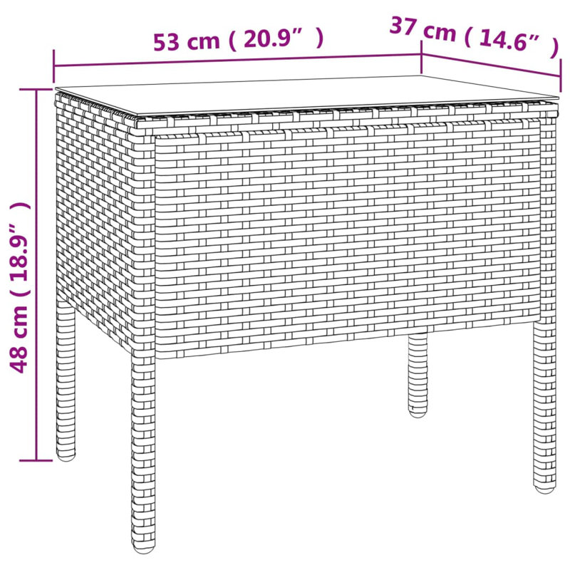Lenoria Side Table, Black