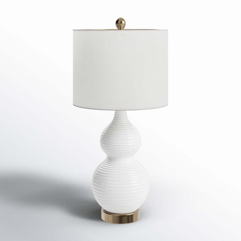 Lampe standard ivoire 24,5 po Odette