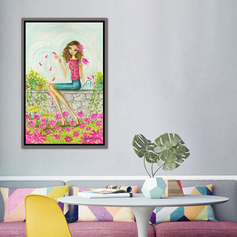 Printemps à Summerside # 4, art, H 60 po x l 40po x P 1,5 po, Toile encadrée de bois rustique foncé