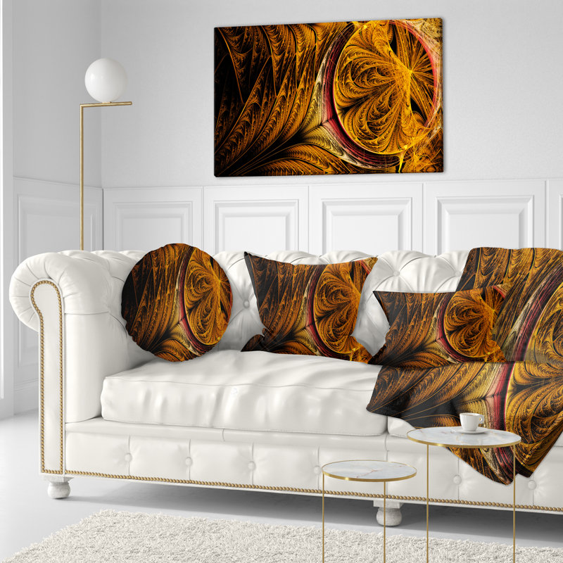 Bureau Golden Fractal - coussin imprimé abstrait