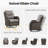 Smile Outdoor Patio PE Wicker 2-Person Seating Group With 5" Thickness Cushions And Ottomans-120284909-120284910