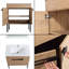 Meuble-lavabo autoportant 30 po avec lavabo sur pied Keyvan, 2 portes et 1 tablette Keyvan-341400744-341400745