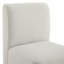 Chaise d'appoint rembourrée en polyester avec roulettes Bralan-2125657200