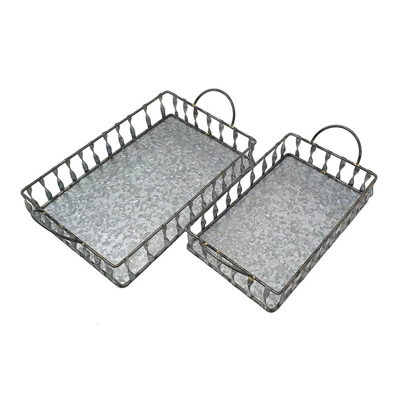 Ensemble de 2 plateaux de service Hidevale