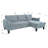 Reversible Sectional Sofa With Storage Chaise, Arm With Cup Holder,Storage And USB Ports-468769995