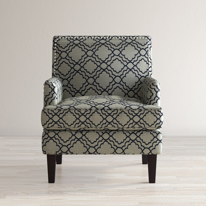 Arvetta Upholstered Armchair, Midnight Polyester Blend