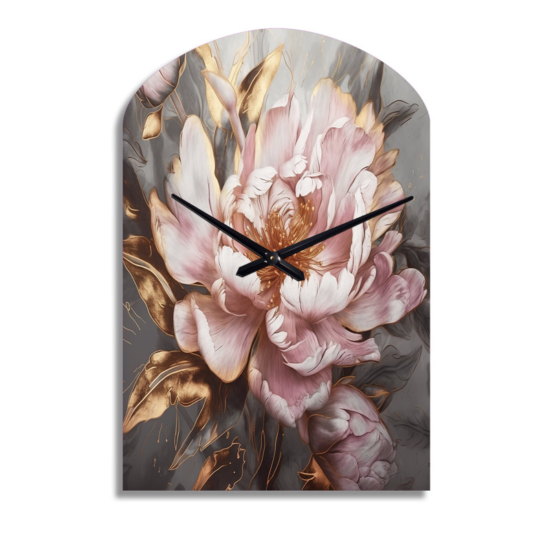 Horloge murale 3D rose, Moyenne