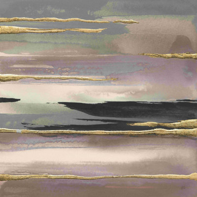 Gilded Morning Fog II - gris doré