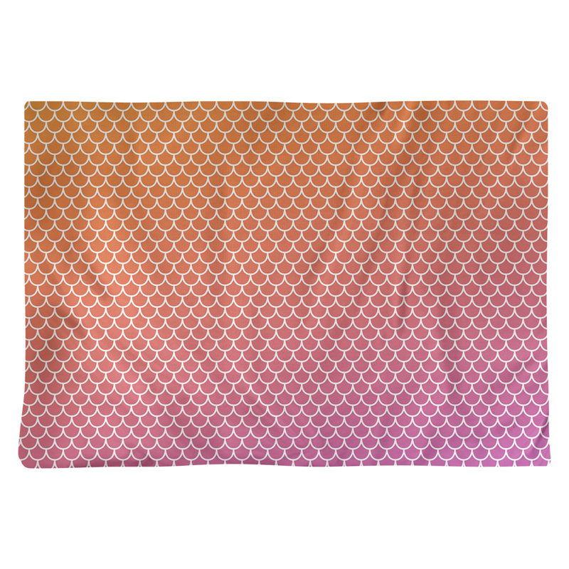 Napperon en coton 18 po Katelyn Elizabeth, Orange / mauve
