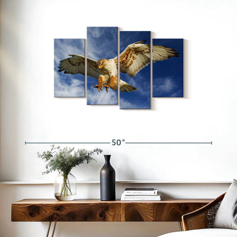 Brampt Hawk Attack, 22" H x 36" W