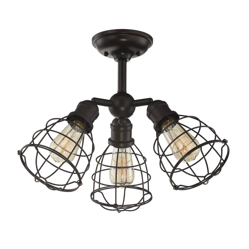 Ashtynn Semi Flush Mount, English Bronze
