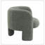 Fauteuil d'appoint en tweed vert Pemba