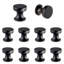 Lot de plusieurs boutons de meuble ronds noirs mats de 2,5 cm de diamètre, High Desert-100234013