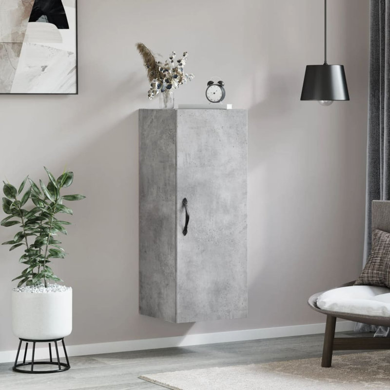 Nahshunn 1 - Door Accent Cabinet, Concrete Grey