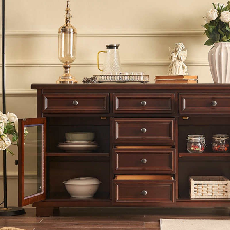 Retro Solid Wood Sideboard