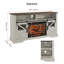 Crédence de rangement Jacintha l 60 po avec foyer électrique inclus-540901156