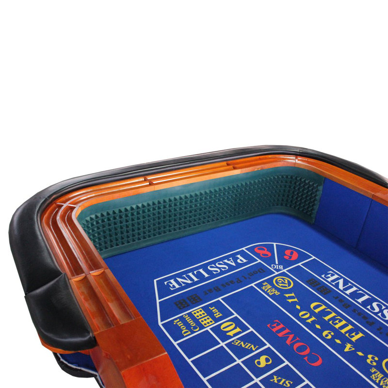 IDS Online Corp 93'' 10 - Player Foldable Poker Table, Blue