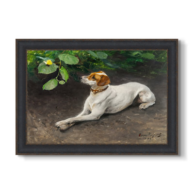 Portrait of a Dog, 1891 - Bruno Liljefors - Toile sur mesure encadrée