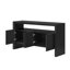 Buffet U-Style en placage de bois massif de 60 po avec portes à fermeture en douceur, rangement double, idéal pour organiser les articles essentiels dans différentes pièces U-Style, console de 60 po, minimaliste moderne, double, articles pour la maison-261582356