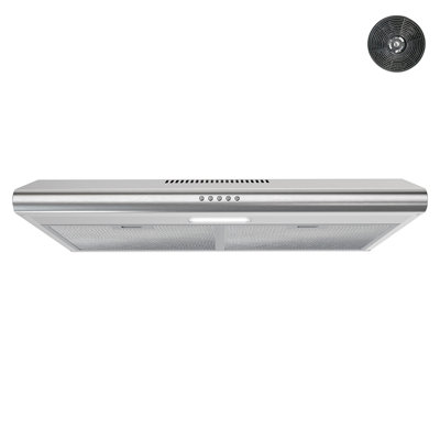 Streamline Moncalieri 30" 80 Cubic Feet Per Minute Ductless Under Cabinet Range Hood with Mesh Filter and Light Included