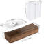 Armoire de salle de bain avec lavabo en résine, 3 tiroirs, 2 compartiments latéraux, ébène brun, superbe finition ébène