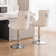 Markfrancis Swivel Upholstered Adjustable Height Counter Stool with Metal Frame
