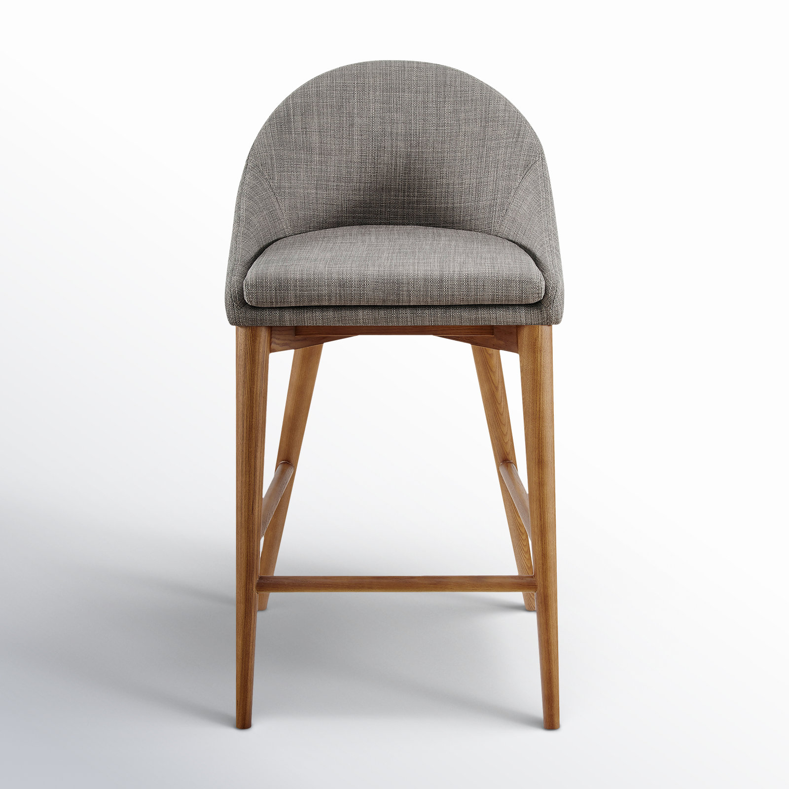 Prescott Counter & Bar Stool, Dark Gray, Counter Stool (26.4" Seat Height), Walnut Brown