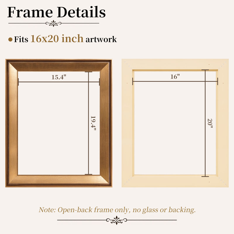 Antique Gold Picture Frame, 16" x 20"