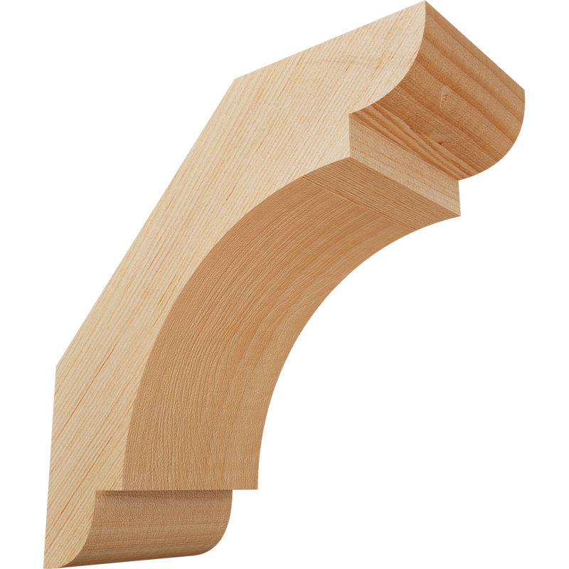 Attelle de genou olympique, Sapin de Douglas, Attelle lisse, H 8 po x l 3,5 po x P 8 po