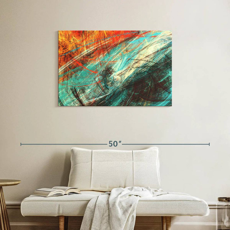 Avery Elemental Clash Abstract, 24" H x 36" W