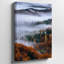 Toile, "Un paysage d'automne serein avec une forêt dense", art mural sur toile-391464100