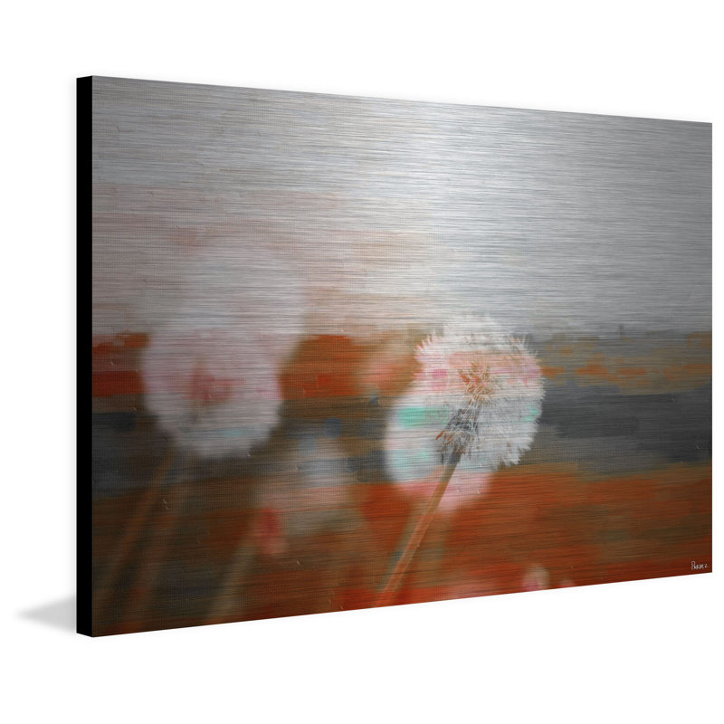 « cascade en rosée » par parvez taj,-impression sans cadre sur métal, H 40 po x l 60 po x P 1,5 po