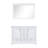Dukes 48 in W x 22 in D Double Bath Vanity and 46 in Mirror-74091825