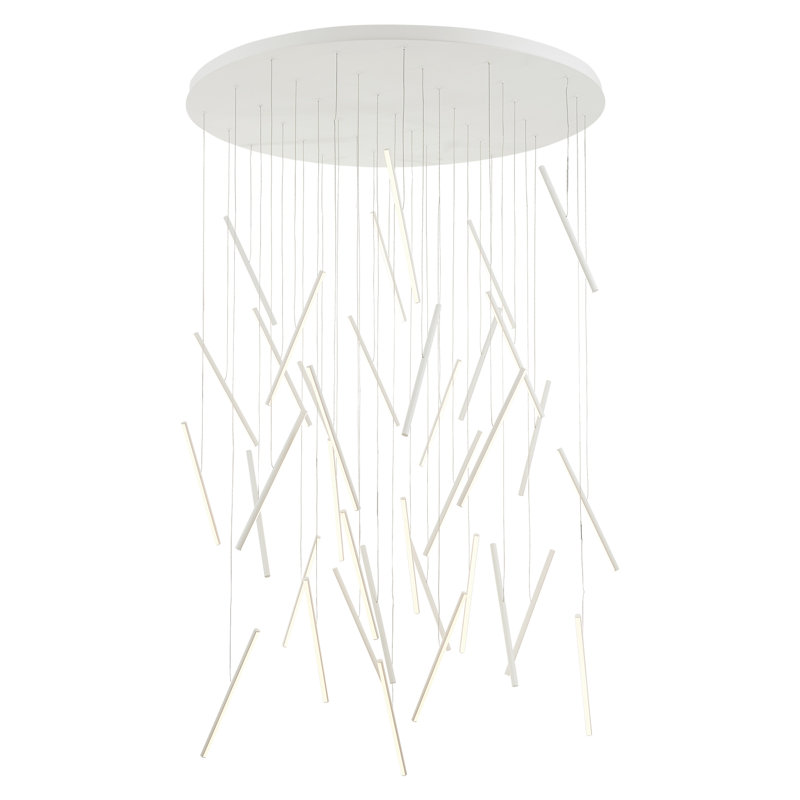 37 - Light LED Cluster Pendant, White