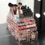 Organisateur de maquillage, tiroirs de rangement cosmétiques en acrylique et boîte de présentation de bijoux transparent (style A (losange rose): 1 plateau, 2 petits, 2 grands, 2 tiroirs carrés)
