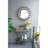 32X15x31" Maggie Galvanized Tray Table Accent Table