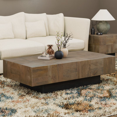 Camari Solid Wood Pedestal Coffee Table