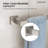 4-Piece Decorative Bathroom Hardware Set Towel Bar, TP Holder, Robe Hook-104823081