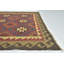 Tapis de zone en laine 5 pi x 7 pi 9 po one-of-kind à la main noué la bourgogne Lorain