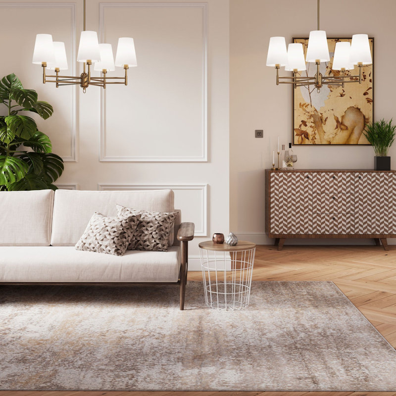 Vintage Look Machine Tufted Area Rug, 60cm x 110cm