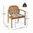 Outdoor Patio Acacia Wood Patio Armchair