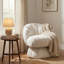 Chaise de meuble-lavabo pivotante rembourrée avec coussin-1813012109