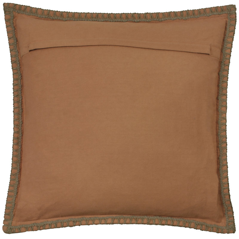 Inka Square Throw Cushion, Natural, Feather