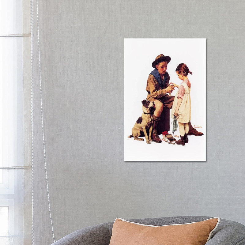 Young Doctor by Norman Rockwell - Wrapped Canvas Painting, 66.04 cm H x 45.72 cm W x 1.91 cm D