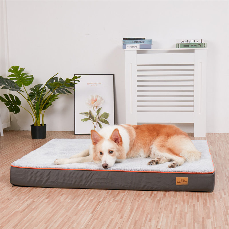 Orthopedic Fleece Pet Bed,  Extra Large (4'' H x 47.2'' W x 35.4'' D)